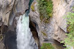 31 Waterfall At Maligne Canyon Near Jasper.jpg